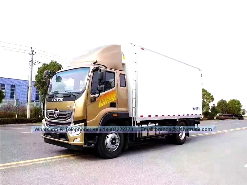 شاحنة فوتون 5-6 طن شاحنة الثلاجة للحوم والأسماك