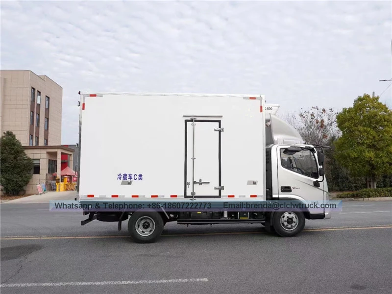 Foton-Aumark Refrigerator Truck fournisseur Chine, Camion de cargaison de réfrigérateur 5 tonnes, camion de cargaison de réfrigérateur 4x2, camion de réfrigérateur
