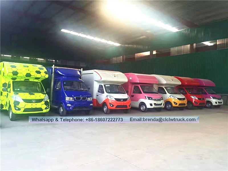 Foton brand 4x2 mini food truck, elctric food truck cart para sa sale