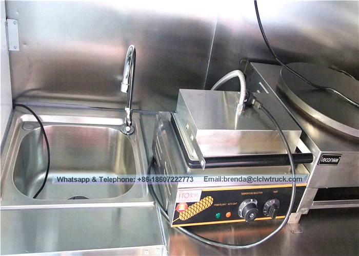 Foton brand 4x2 mini food truck, elctric food truck cart para sa sale