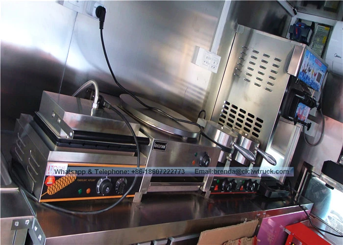 Foton brand 4x2 mini food truck, elctric food truck cart para sa sale