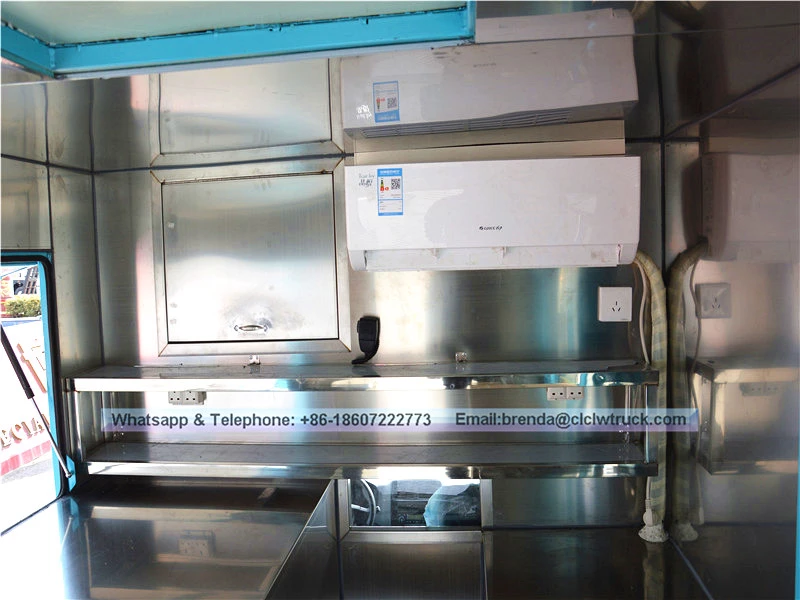 Foton brand 4x2 mini food truck, elctric food truck cart para sa sale