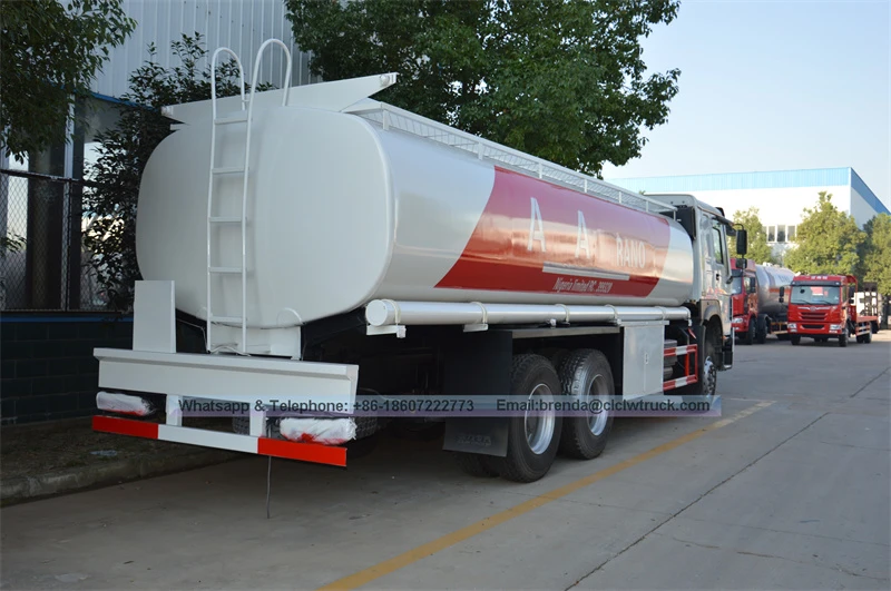 Mataas na Kalidad Howo 21000 Liter Fuel Tanker Truck sa China