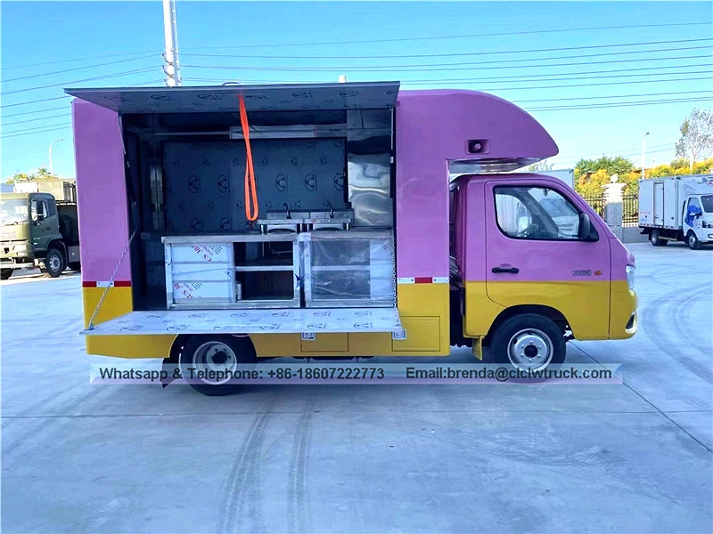 Mataas na kalidad at mababang presyo mobile ice cream trak ng pagkain para sa pagbebenta