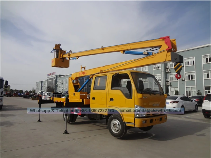 ISUZU 100P Double Cab 12-16m Aerial Platform Working Truck