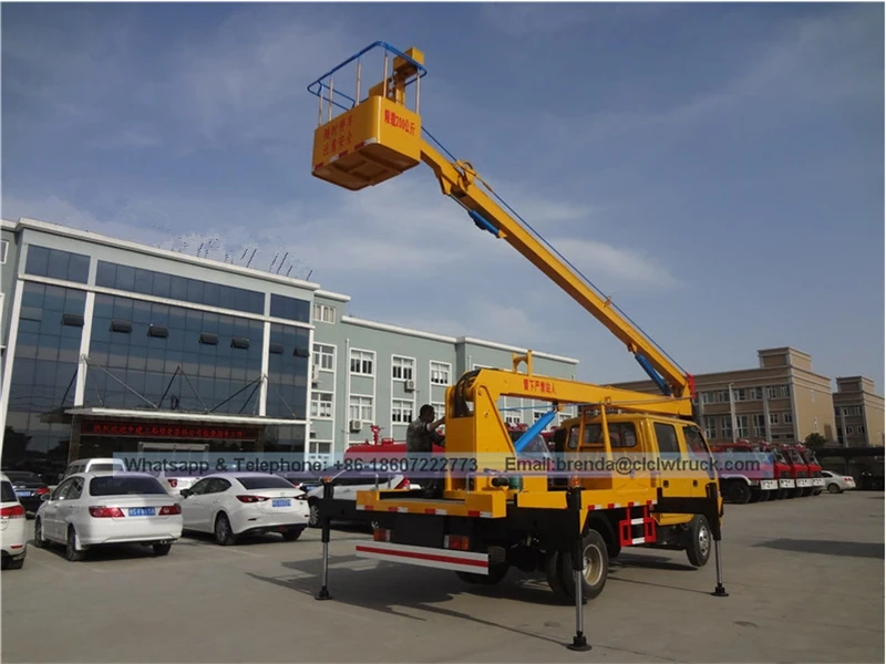 ISUZU 100P Double Cab 12-16m Aerial Platform Working Truck