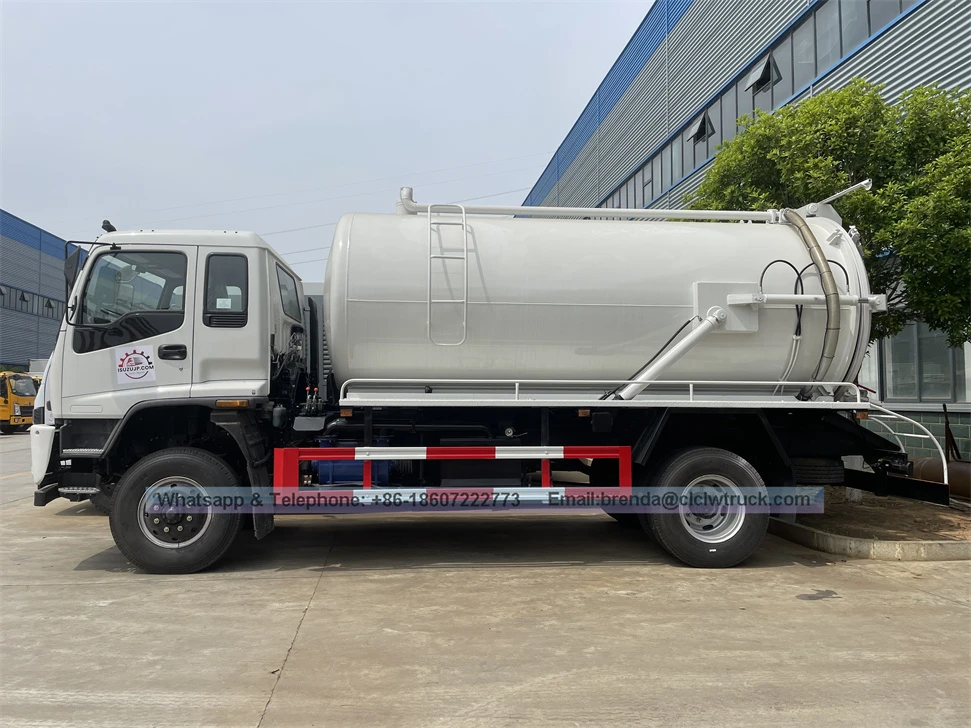 ISUZU 12cbm Cleaning  sewage suction truck