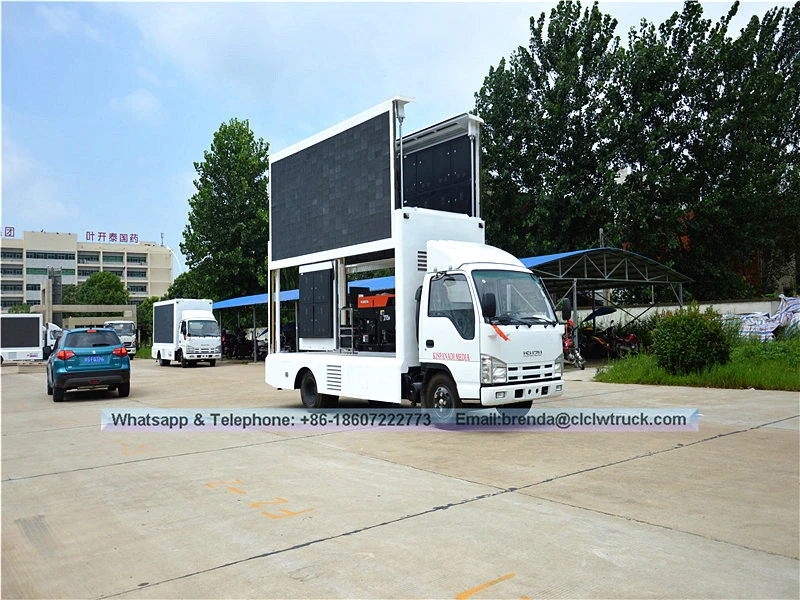 ISUZU BRAND 4*2 price of mobile LED truck