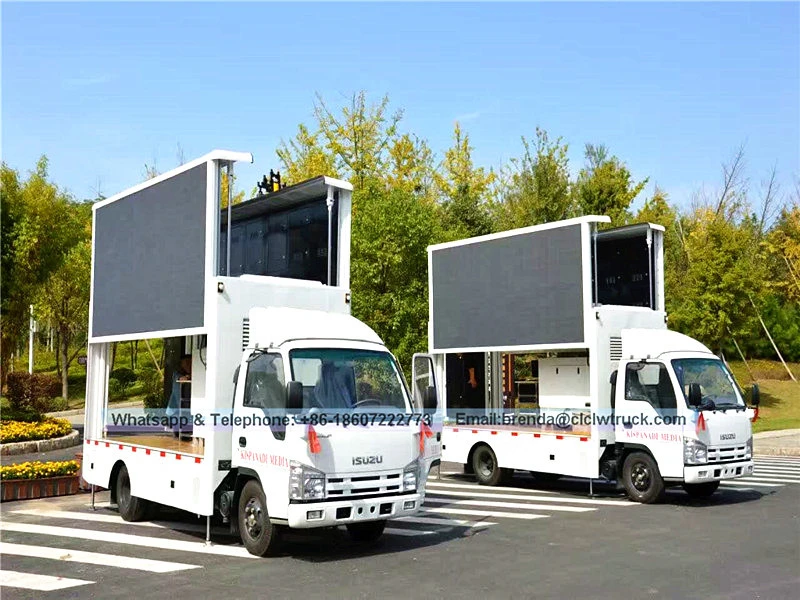 ISUZU ब्रांड मोबाइल एलईडी ट्रक (P4, P5, P6), SMD स्क्रीन प्लेट