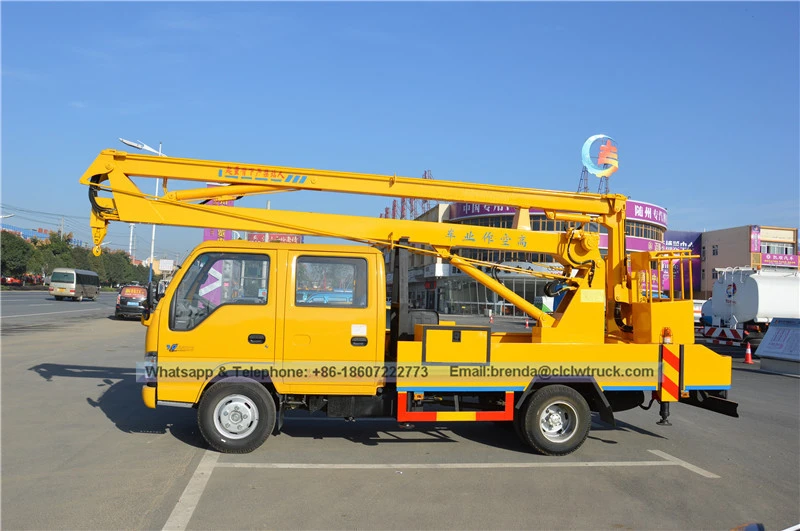 Proveedor de camiones Isuzu China, ISUZU Camión de operación de gran altitud China, 16 metros de altura Camión de trabajo Fabricante de China