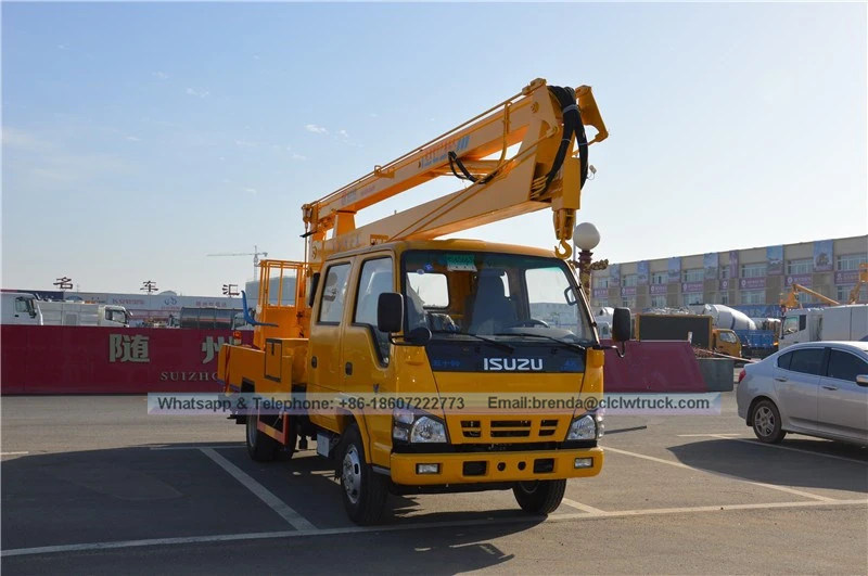 Proveedor de camiones Isuzu China, ISUZU Camión de operación de gran altitud China, 16 metros de altura Camión de trabajo Fabricante de China