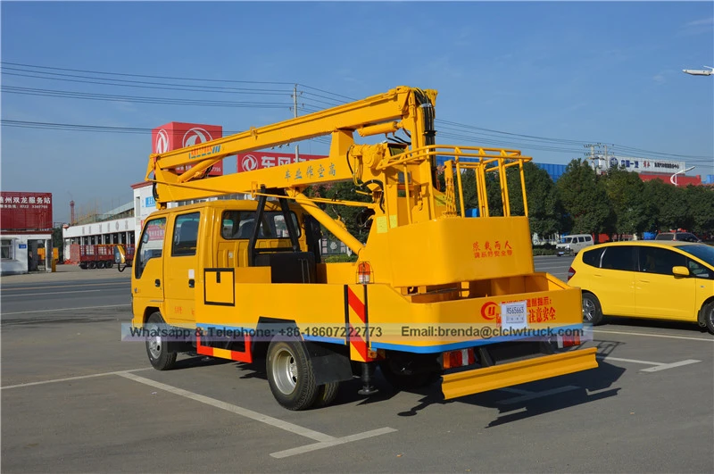 Proveedor de camiones Isuzu China, ISUZU Camión de operación de gran altitud China, 16 metros de altura Camión de trabajo Fabricante de China