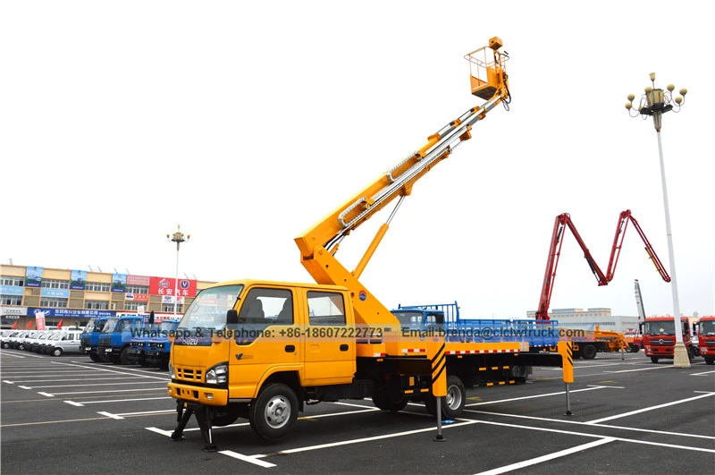 Proveedor de camiones Isuzu China, ISUZU Camión de operación de gran altitud China, 16 metros de altura Camión de trabajo Fabricante de China