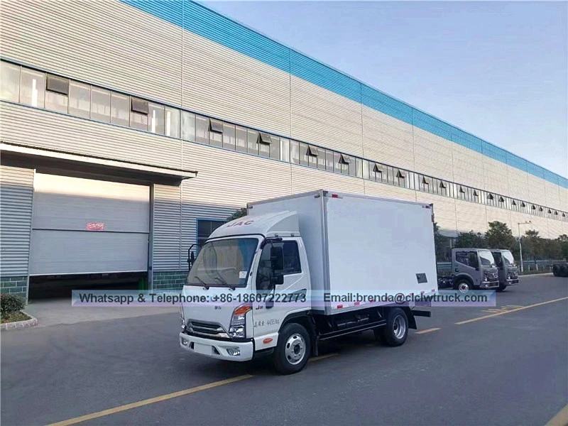 JAC 1-3T insulated panel mini refrigerated box truck