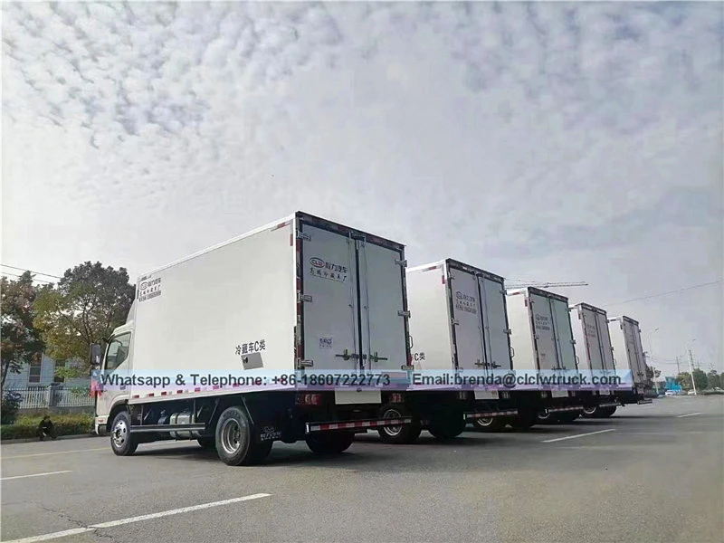 JAC 3-6 Ton Freezer Palamig na Trak para sa Transportasyon ng Pagkain o Bakuna