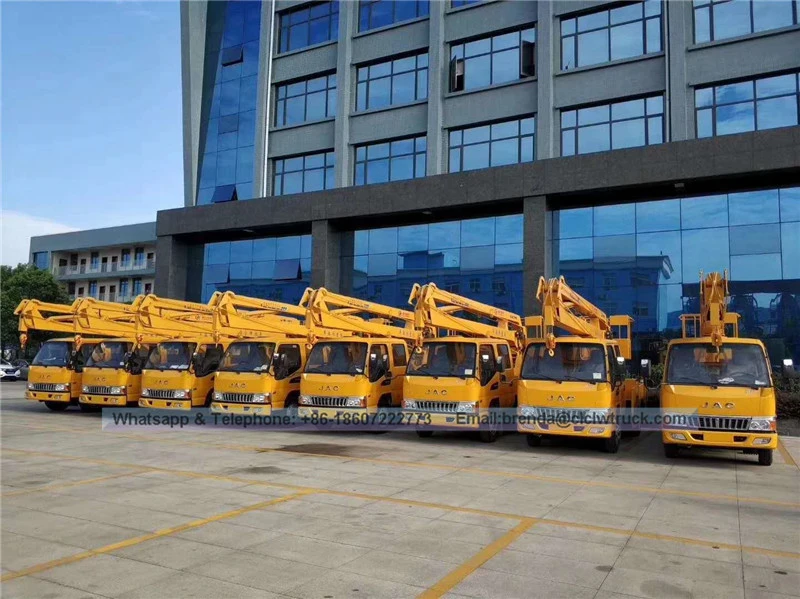 Xe tải nâng Jac xô, nhà cung cấp Cherry Picker China, nhà sản xuất xe tải làm việc trên cao
