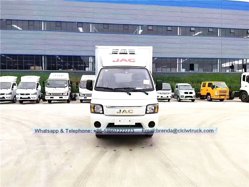 Pembekal trak peti sejuk JAC China, trak kargo peti sejuk 3 tan, trak peti sejuk CNG/enjin petrol, trak peti sejuk mini