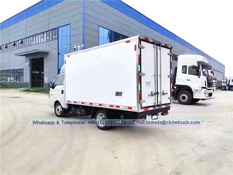 Pembekal trak peti sejuk JAC China, trak kargo peti sejuk 3 tan, trak peti sejuk CNG/enjin petrol, trak peti sejuk mini