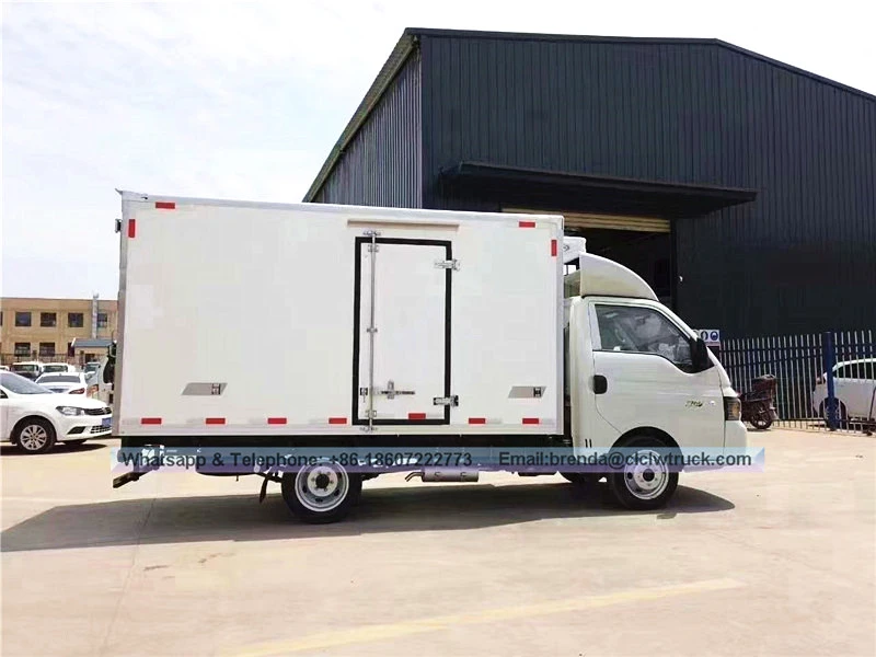 Pembekal trak peti sejuk JAC China, trak kargo peti sejuk 3 tan, trak peti sejuk CNG/enjin petrol, trak peti sejuk mini