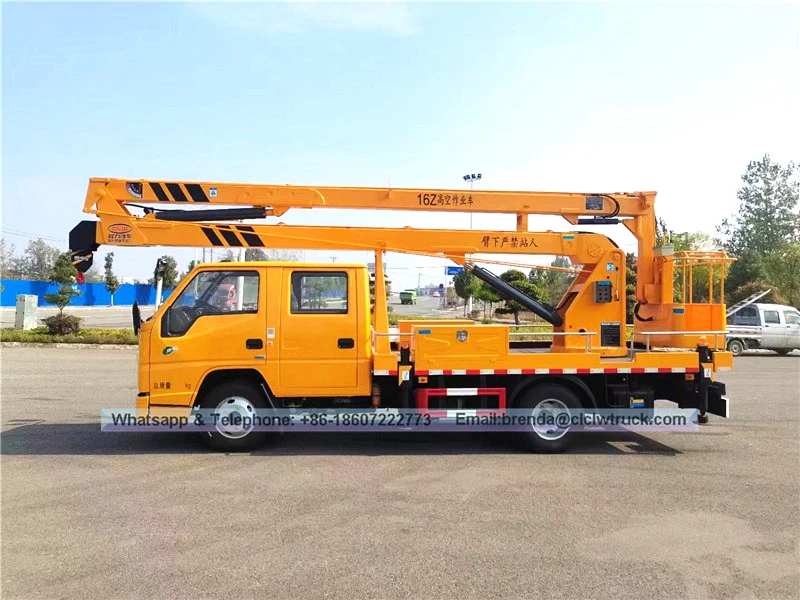 JMC Aerial Lift Truck Supplier, China JMC High Working Truck Tagagawa, 16 Meter Aerial Working Truck For Sale