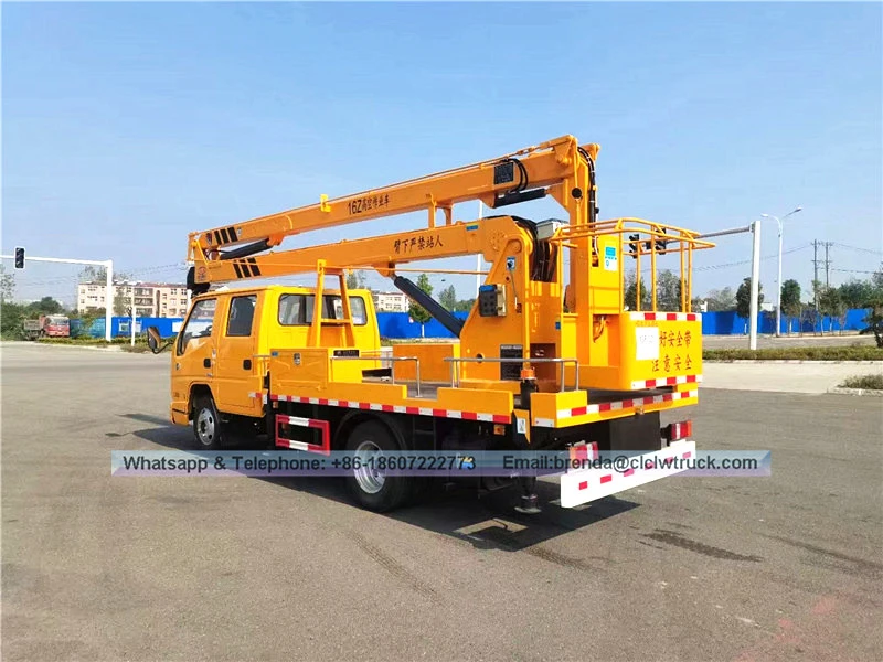 JMC Aerial Lift Truck Supplier, China JMC High Working Truck Tagagawa, 16 Meter Aerial Working Truck For Sale