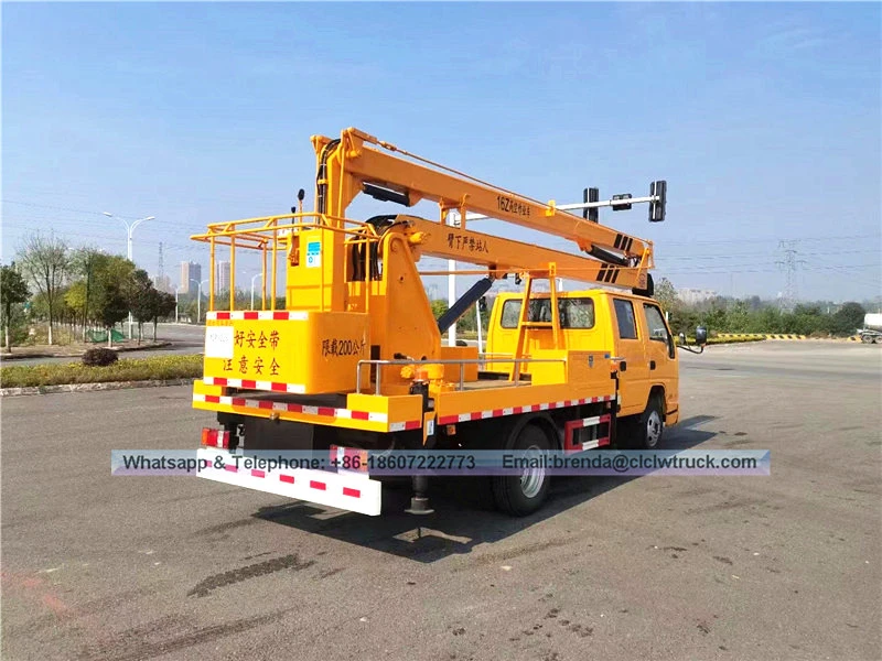 JMC Aerial Lift Truck Supplier, China JMC High Working Truck Tagagawa, 16 Meter Aerial Working Truck For Sale