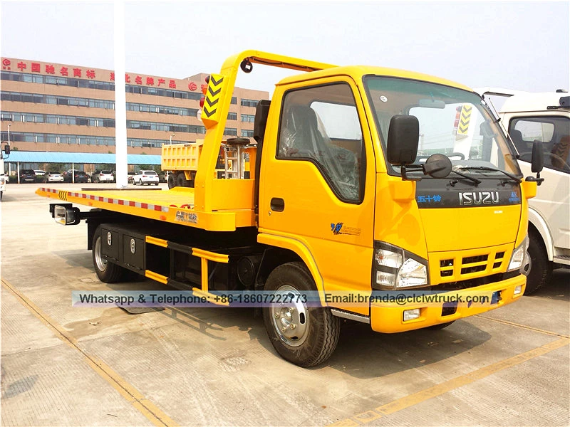 شاحنة السحب اليابانية Isuzu 5ton ، اليابان 4x2 Isuzu Wrecker Tow Truck للبيع مورد