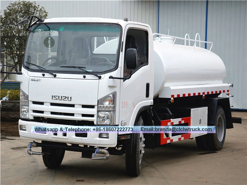Caminhão de água japonês Isuzu 5000liter, 4x2 Japan Isuzu Water Tank Truck, Mini Japan Water Tank Truck Supplier