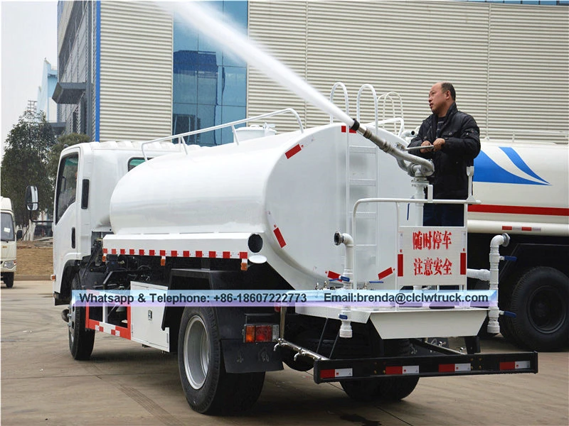 Caminhão de água japonês Isuzu 5000liter, 4x2 Japan Isuzu Water Tank Truck, Mini Japan Water Tank Truck Supplier