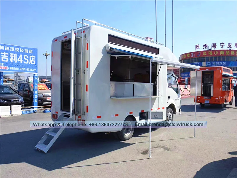 Fournisseurs de camions d'alimentation Jinbei Chine, fabricant de camions d'alimentation à la crème glacée Chine, véhicule de restauration rapide