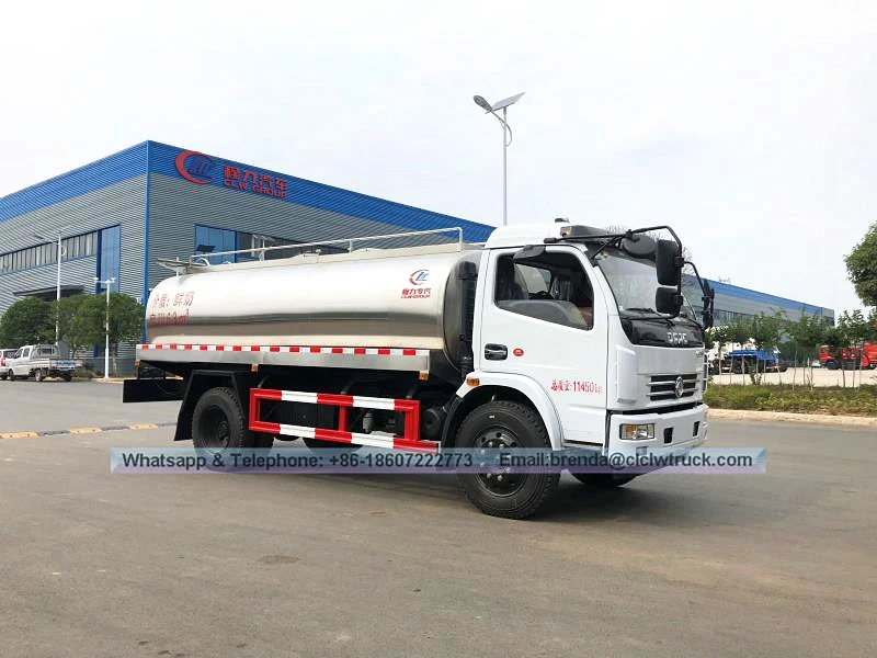 Левая/правая рука 8000 литров из нержавеющей стали маленький грузовик с молоком на продажу