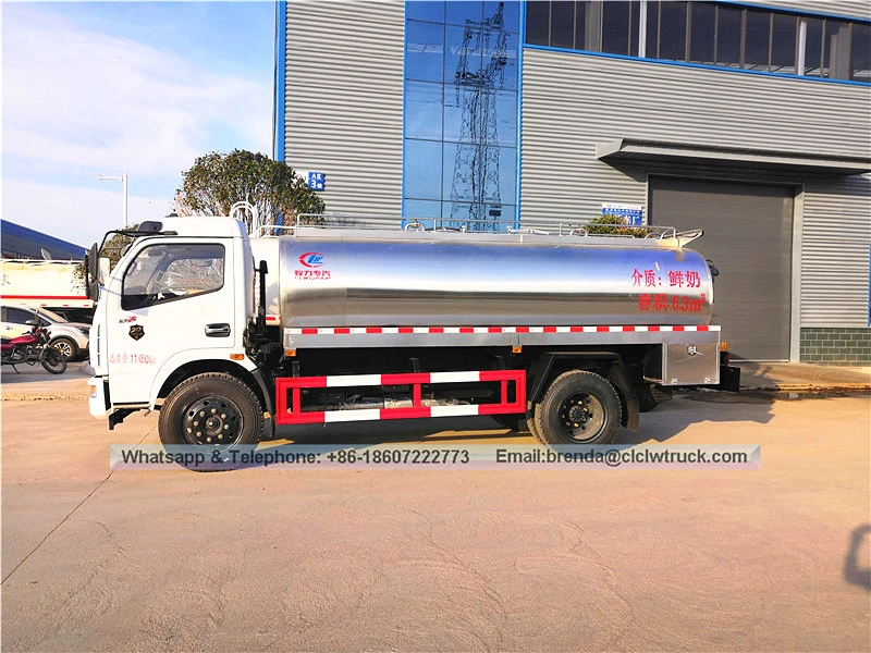 Левая/правая рука 8000 литров из нержавеющей стали маленький грузовик с молоком на продажу