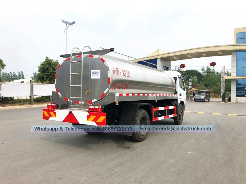 Левая/правая рука 8000 литров из нержавеющей стали маленький грузовик с молоком на продажу