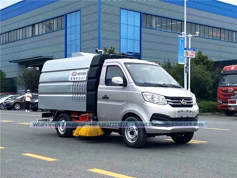 New Changan 4x2 mini camions de balayeuse de cendres de charbon