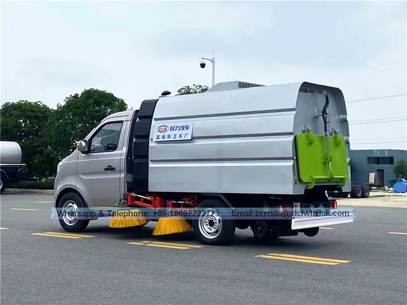 New Changan 4x2 mini camions de balayeuse de cendres de charbon