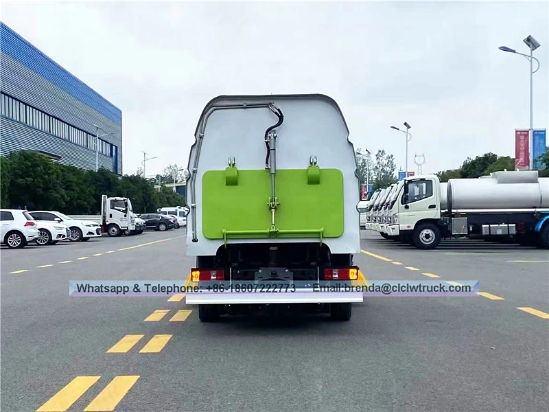 New Changan 4x2 mini camions de balayeuse de cendres de charbon