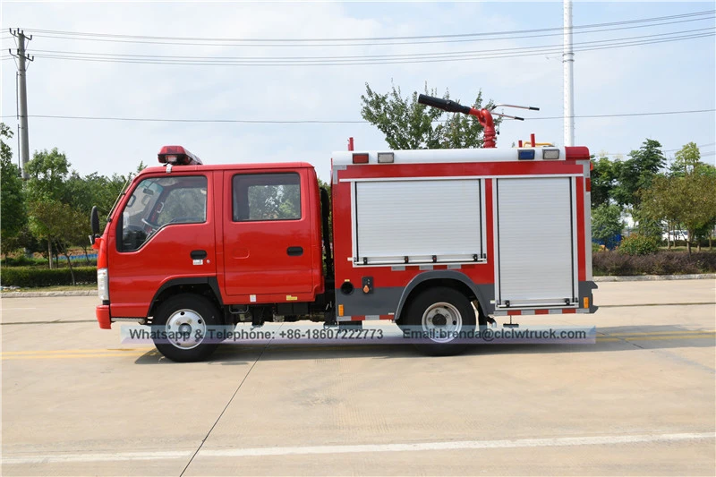 Nuevo fabricante de camiones de bomberos de 4000 litros China, 4x2 4cbm pequeño camión de bomberos