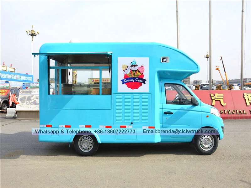 Nouveaux fournisseurs de camions alimentaires Foton Chine, fournisseur de camions de restauration rapide à la crème glacée à vendre