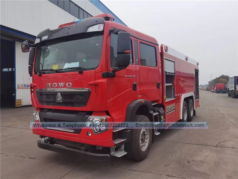 SINOTRUK HOWO 12000liters fire truck manufacturer china,6X4 water tank fire truck supplier