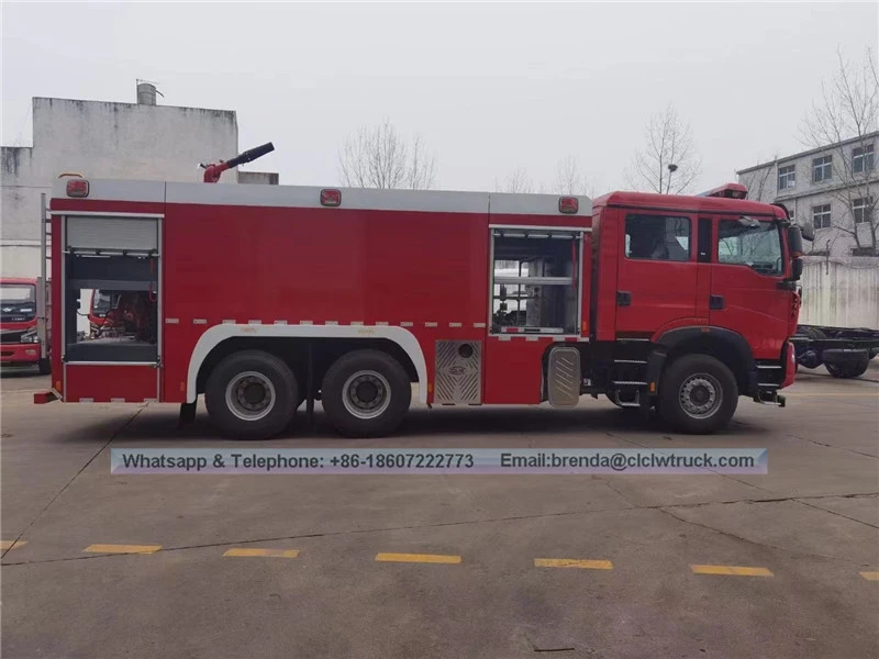 SINOTRUK HOWO 12000liters fire truck manufacturer china,6X4 water tank fire truck supplier