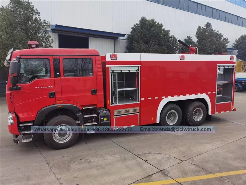 SINOTRUK HOWO 12000liters fire truck manufacturer china,6X4 water tank fire truck supplier