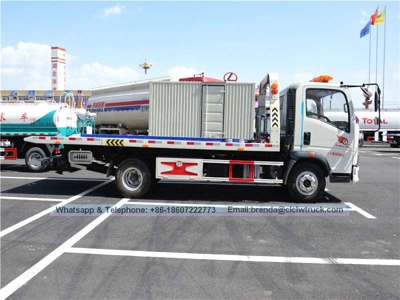Sinotruk Howo 3-5ton Road Wrecker Truck，Howo 4x2 Road Wrecker卡车供应商