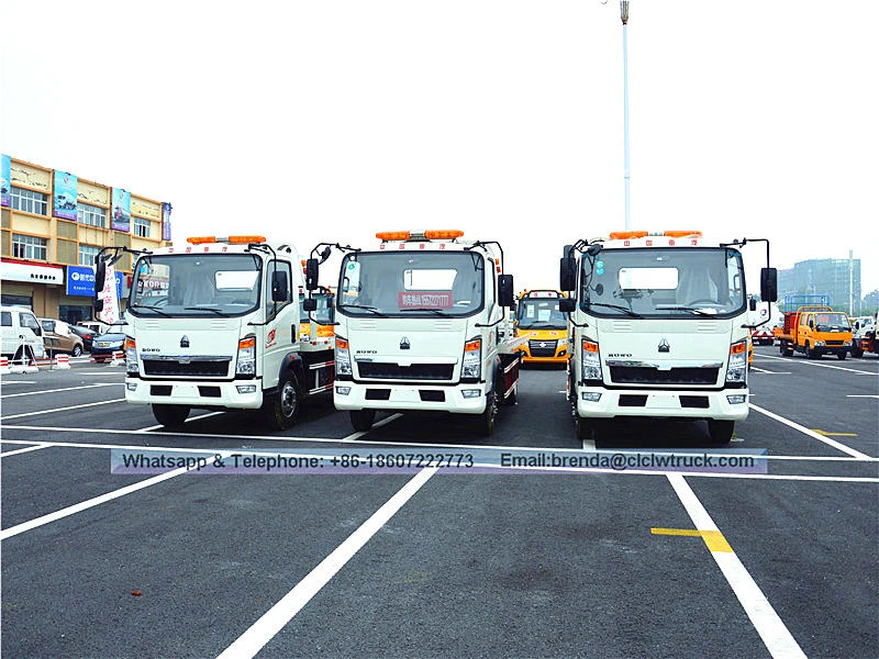 SINOTRUK HOWO 4TON WRECKER STOREIRO DO TROCO CHINA, HOWO 4x2 Wrecker Tow Truck para venda