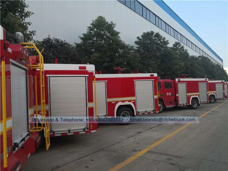 Sinotruk Howo 4x2 6000Liter Foam Fire Truck