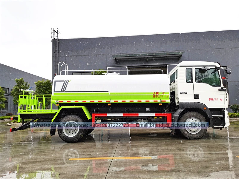 Sinotruk Howo 4x2 2200 galón 10000 litros de agua camión de tanque de agua