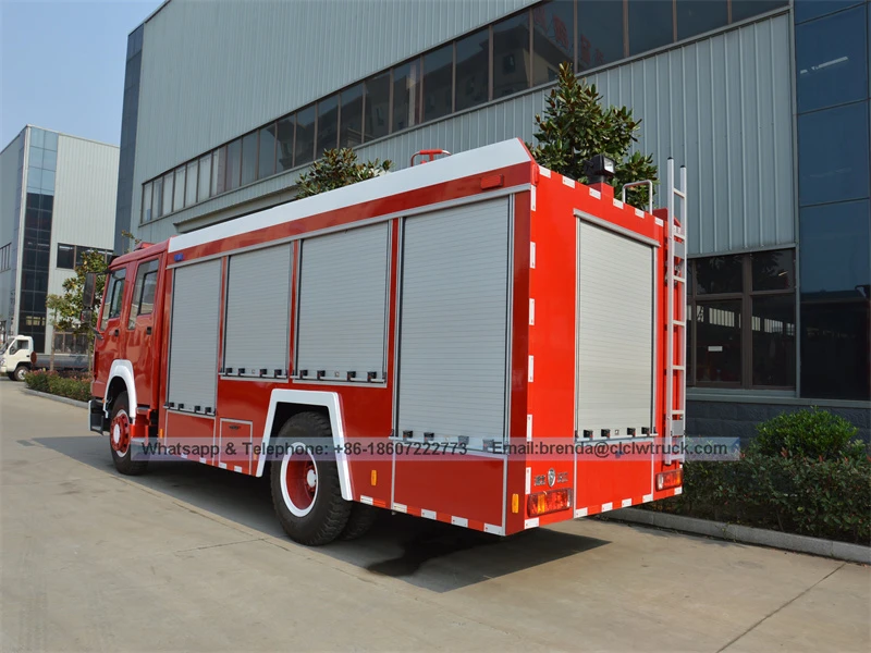 सिनोट्रुक हॉवो फायर ट्रक 8000liters, Howo 4x2 फायर ट्रक निर्माता चीन, फायर ट्रक आपूर्तिकर्ता चीन