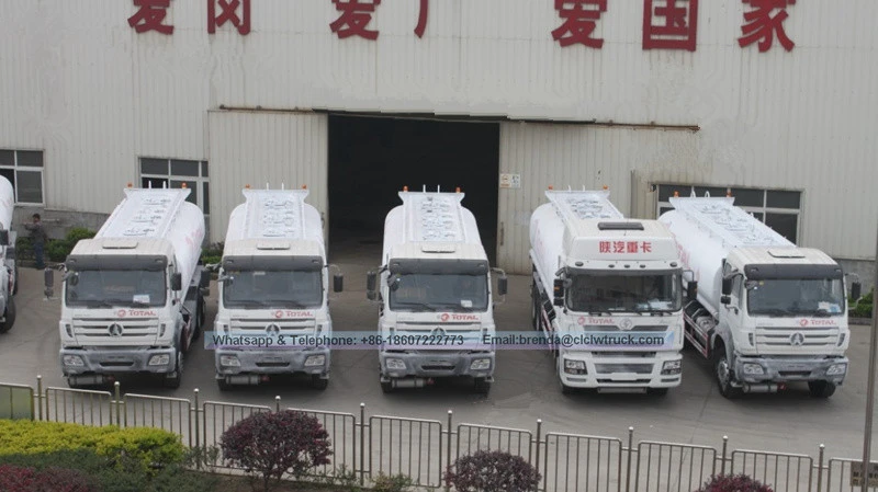 Giá nhà máy North Benz Beiben 6x4 6x6 8x4 25cbm xe tải chở dầu để bán