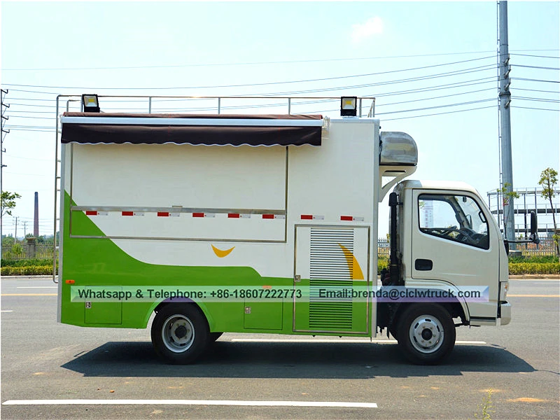 2017 fashionable DONGFENG mobile fast food truck para sa pagbebenta sa Kuwait