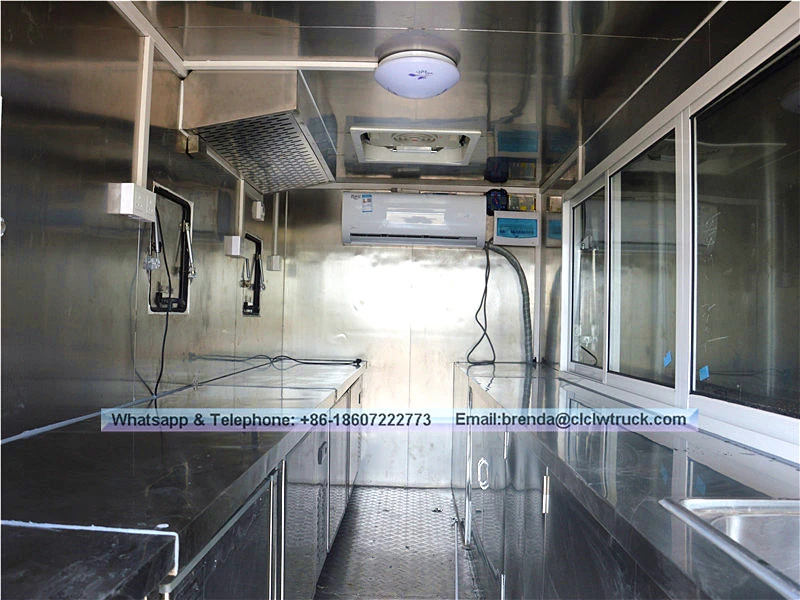 2017 fashionable DONGFENG mobile fast food truck para sa pagbebenta sa Kuwait