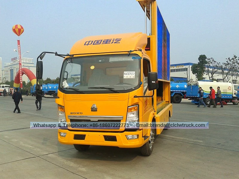 हॉवो एलईडी ट्रक, मोबाइल एलईडी ट्रक मूल्य, आउटडोर विज्ञापन एलईडी ट्रक